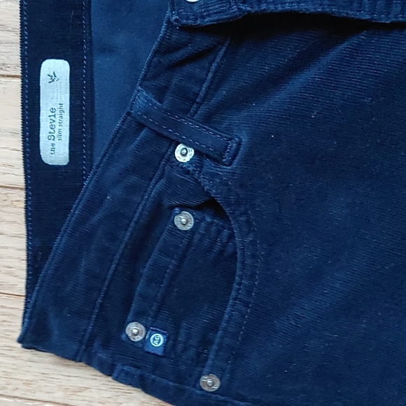 AG Stevie Slim Straight Navy Cords - Picture 9 of 14